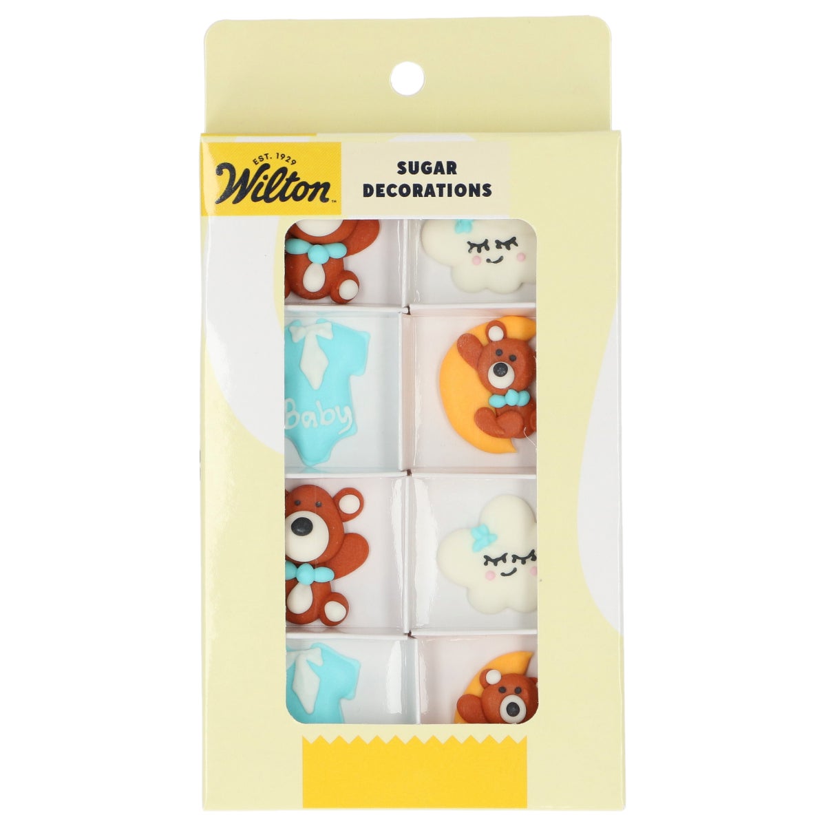 Wilton Suikerdecoraties Baby Bliss Blauw set/8