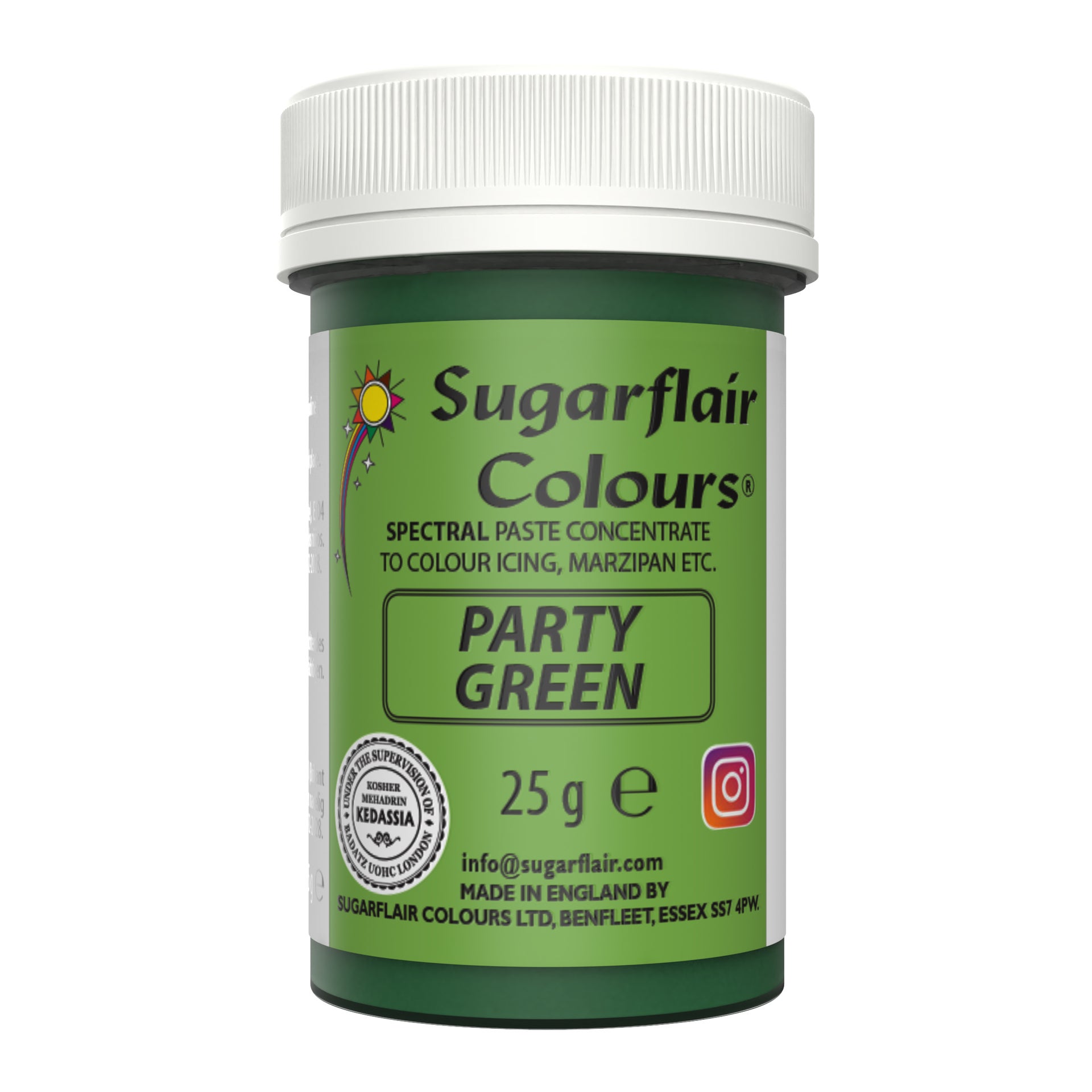 Sugarflair Eetbare Kleurstof Pasta Helder Groen 25g