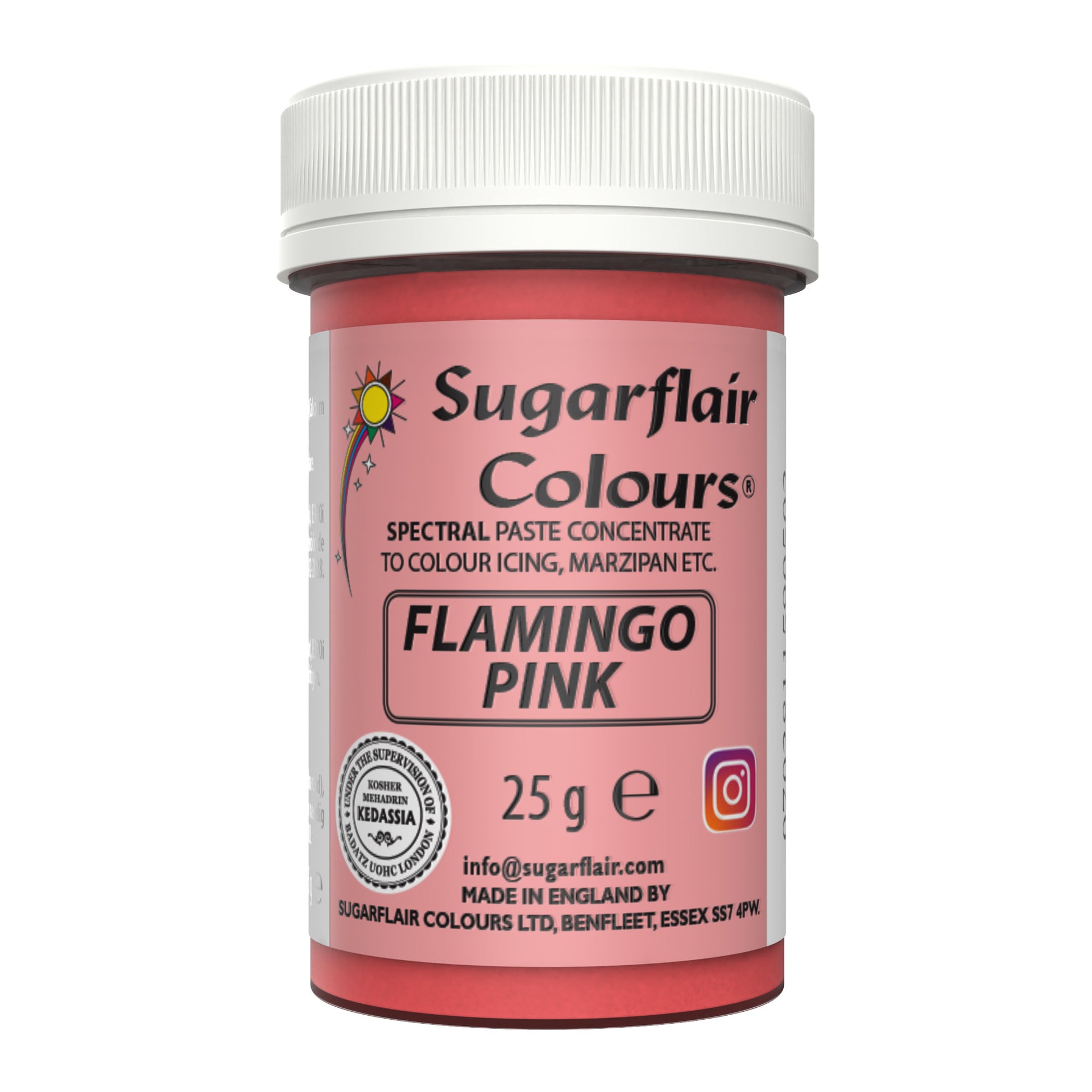 Sugarflair Paste Colour FLAMINGO PINK, 25g