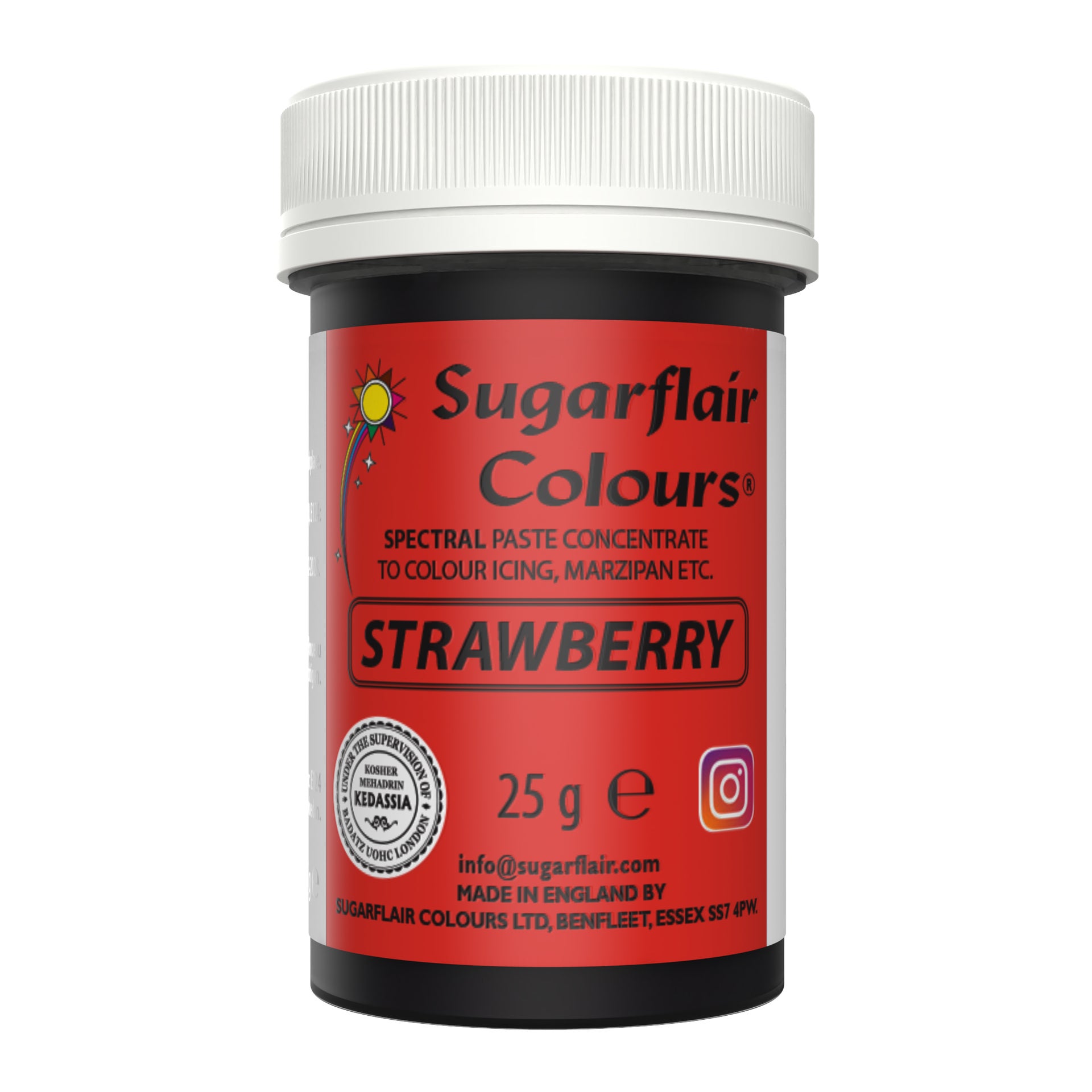 Sugarflair Paste Colour STRAWBERRY 25g