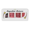 Sugarflair Paste Colour Mixed Roze set/4