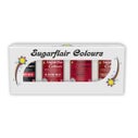 Sugarflair Paste Colour Mixed Rood set/4