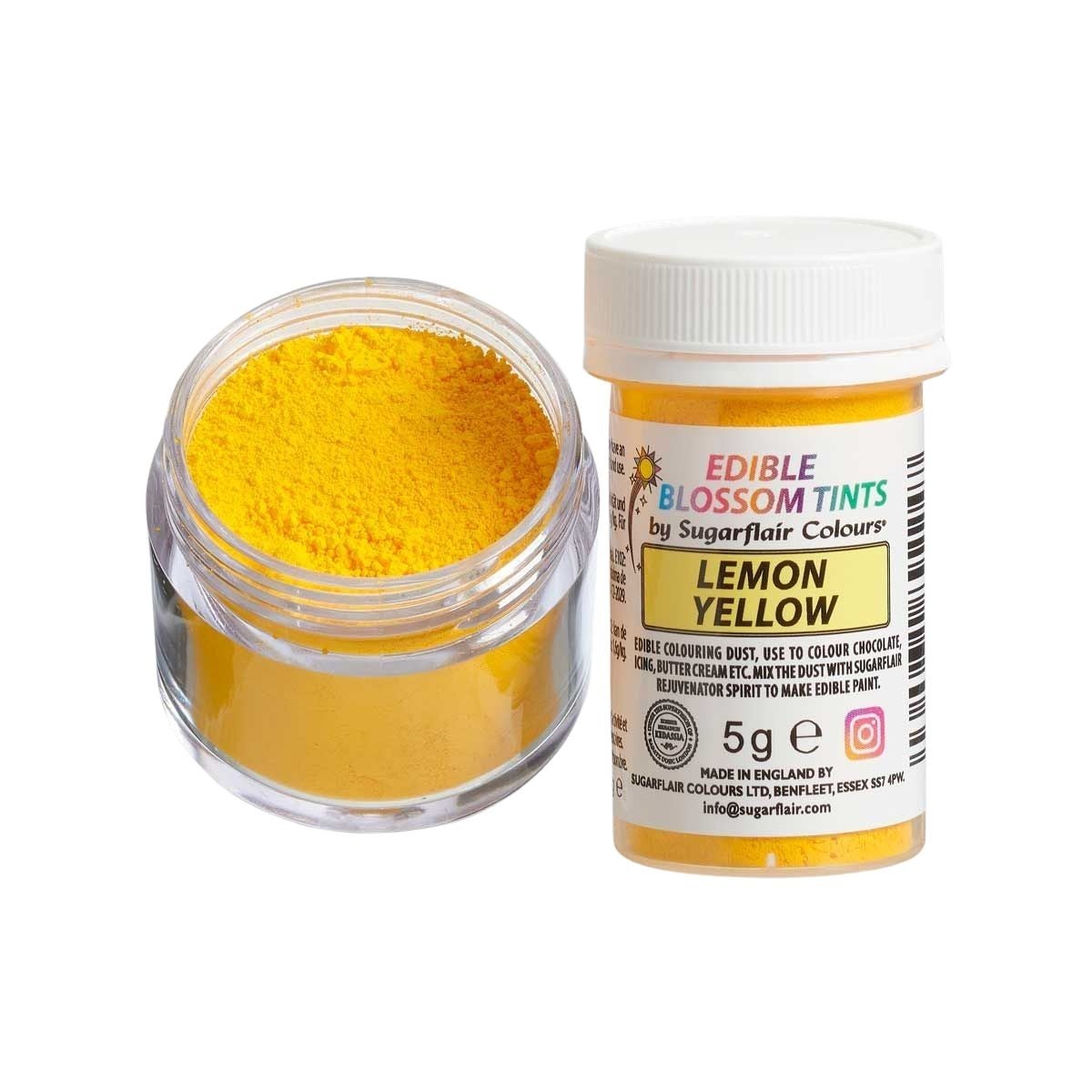 Sugarflair Blossom Tint Dust Lemon Geel 5g