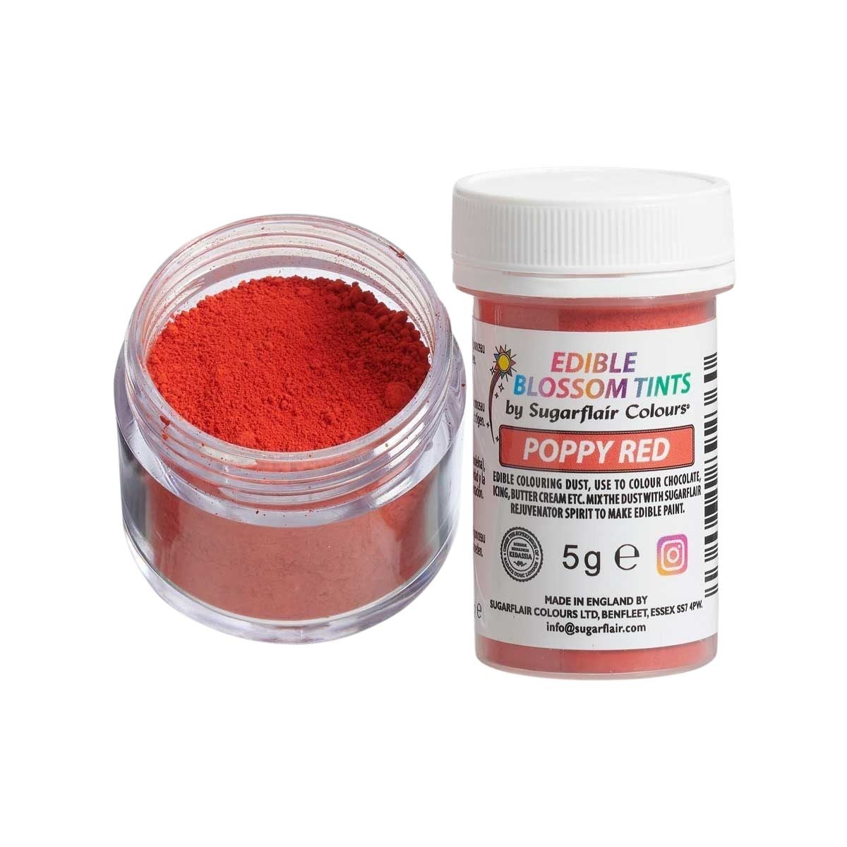 Sugarflair Blossom Tint Dust Poppy Rood 5g
