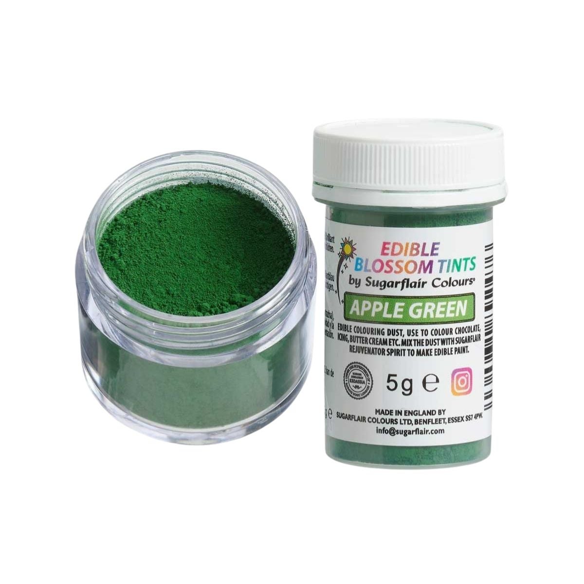 Sugarflair Blossom Tint Dust Apple Groen 5g