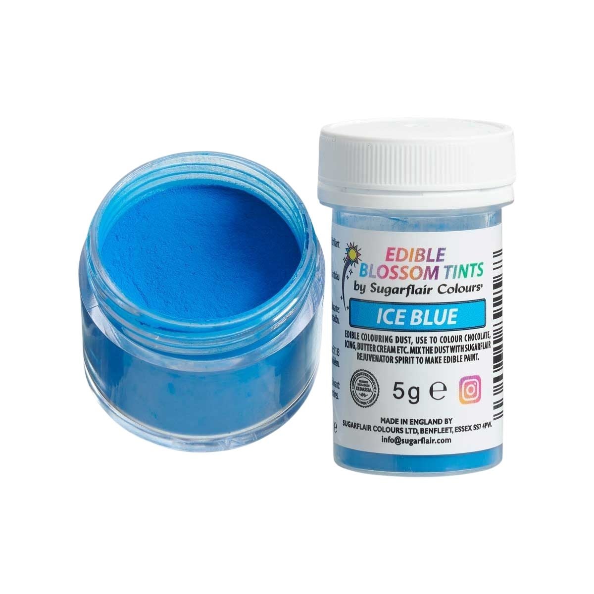 Sugarflair Blossom Tint Dust Ice Blauw 5g