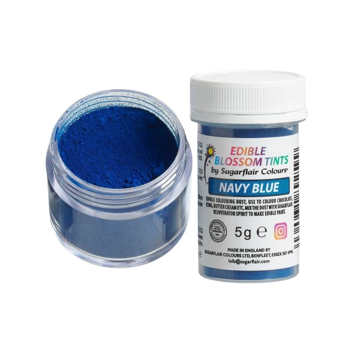 Sugarflair Blossom Tint Dust Navy Blauw 5g