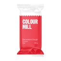 Colour Mill Fondant Decorators Dough Rood 250g