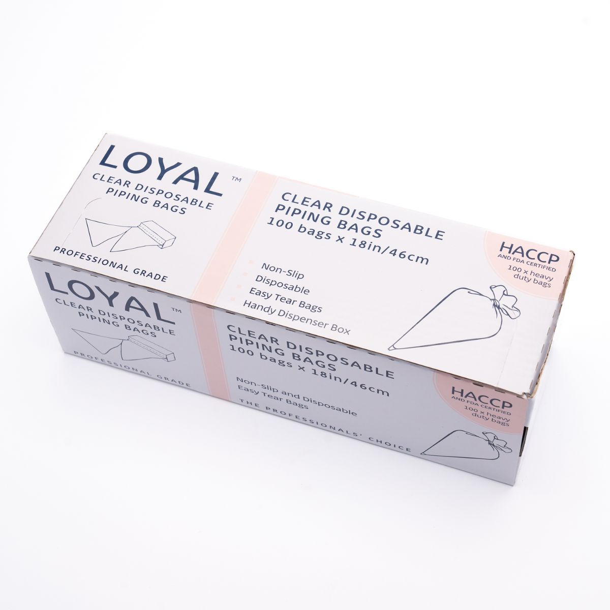 LOYAL Wegwerp Spuitzakken Transparant 45cm pk/100