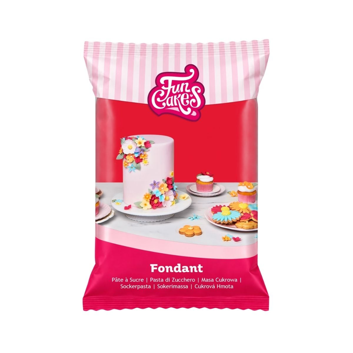 FunCakes Fondant Fire Red 250g