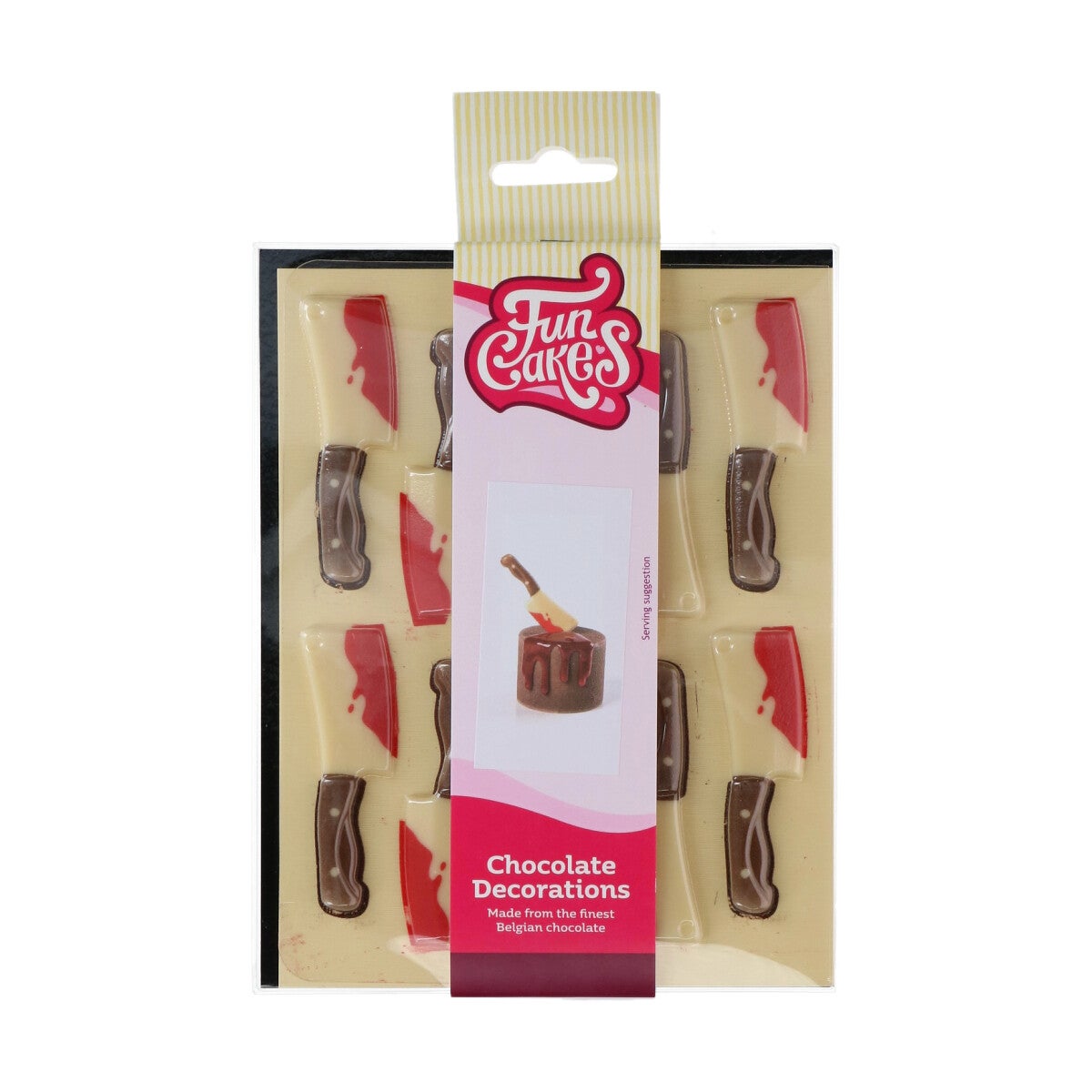 FunCakes Chocolade Decoraties Halloween Bloedige Messen Set/10