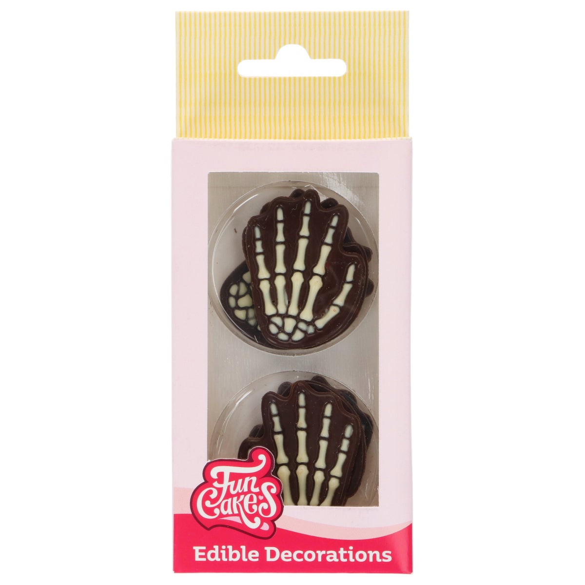 FunCakes Chocolade Decoraties Skelet Handen pk/6