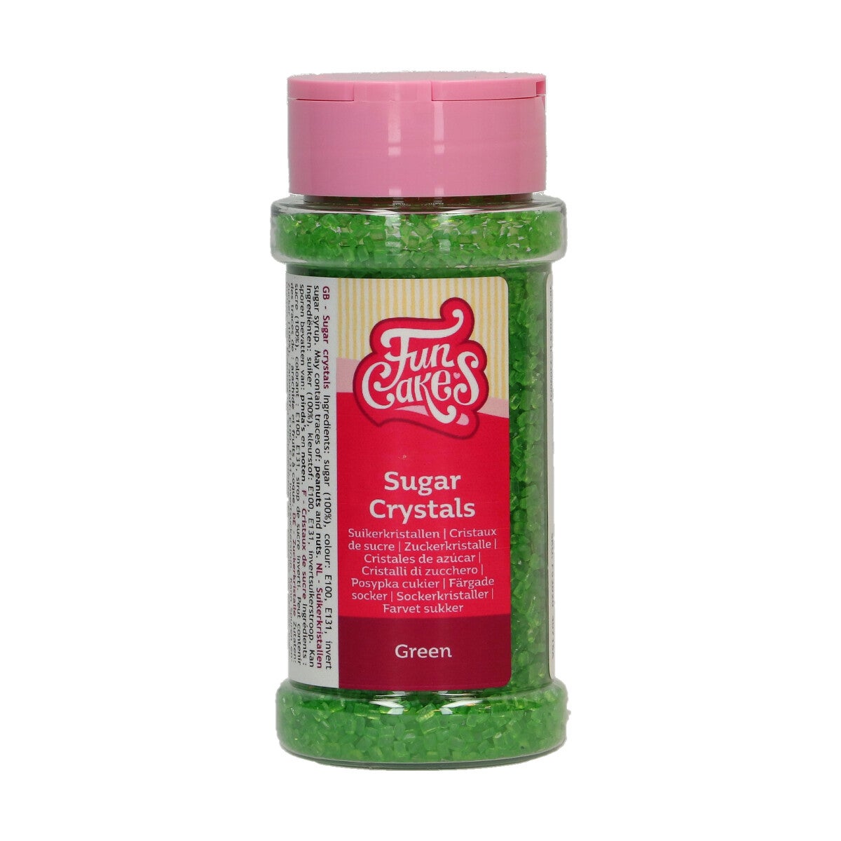 FunCakes Sugar Crystals Groen 80g
