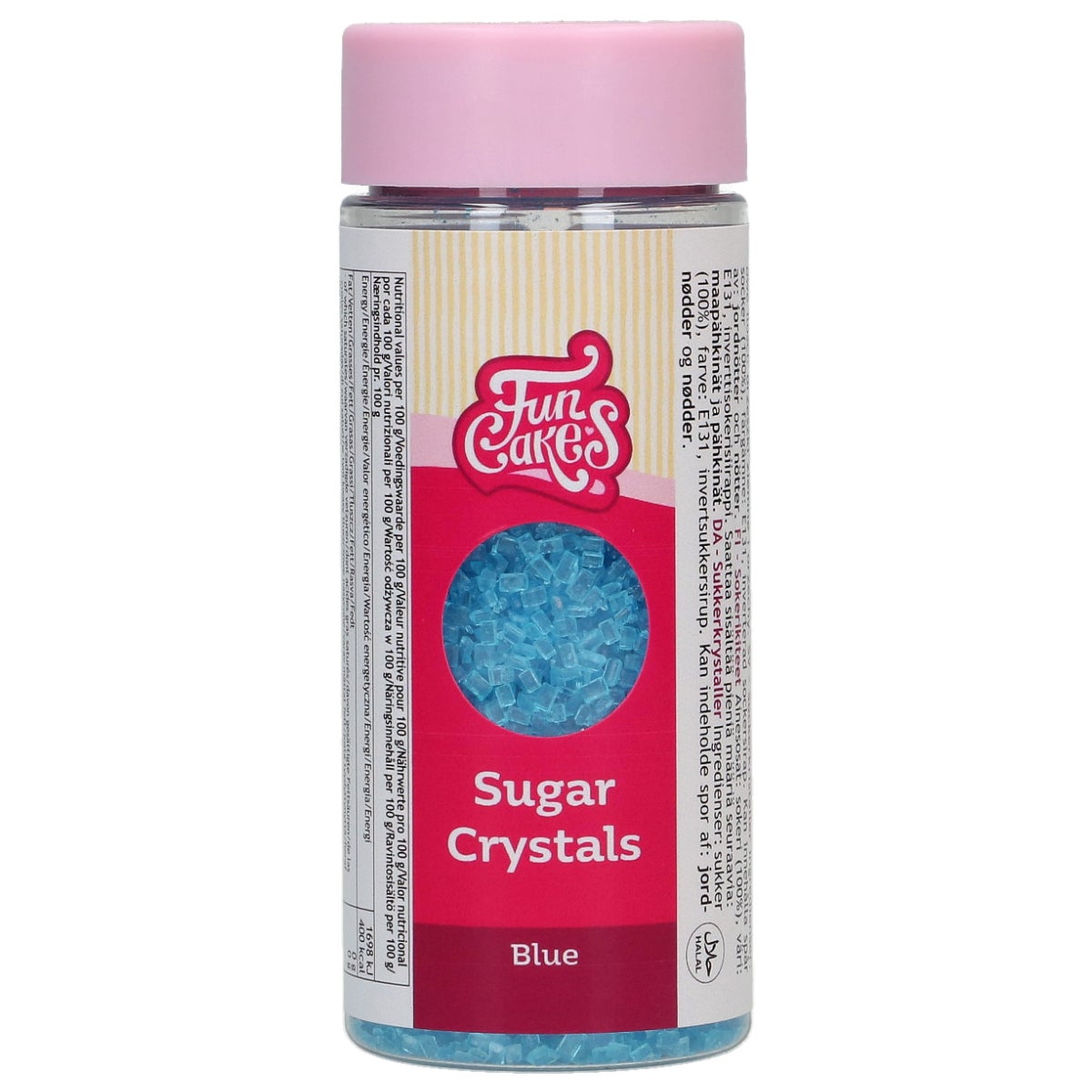 FunCakes Sugar Crystals Blauw 80g