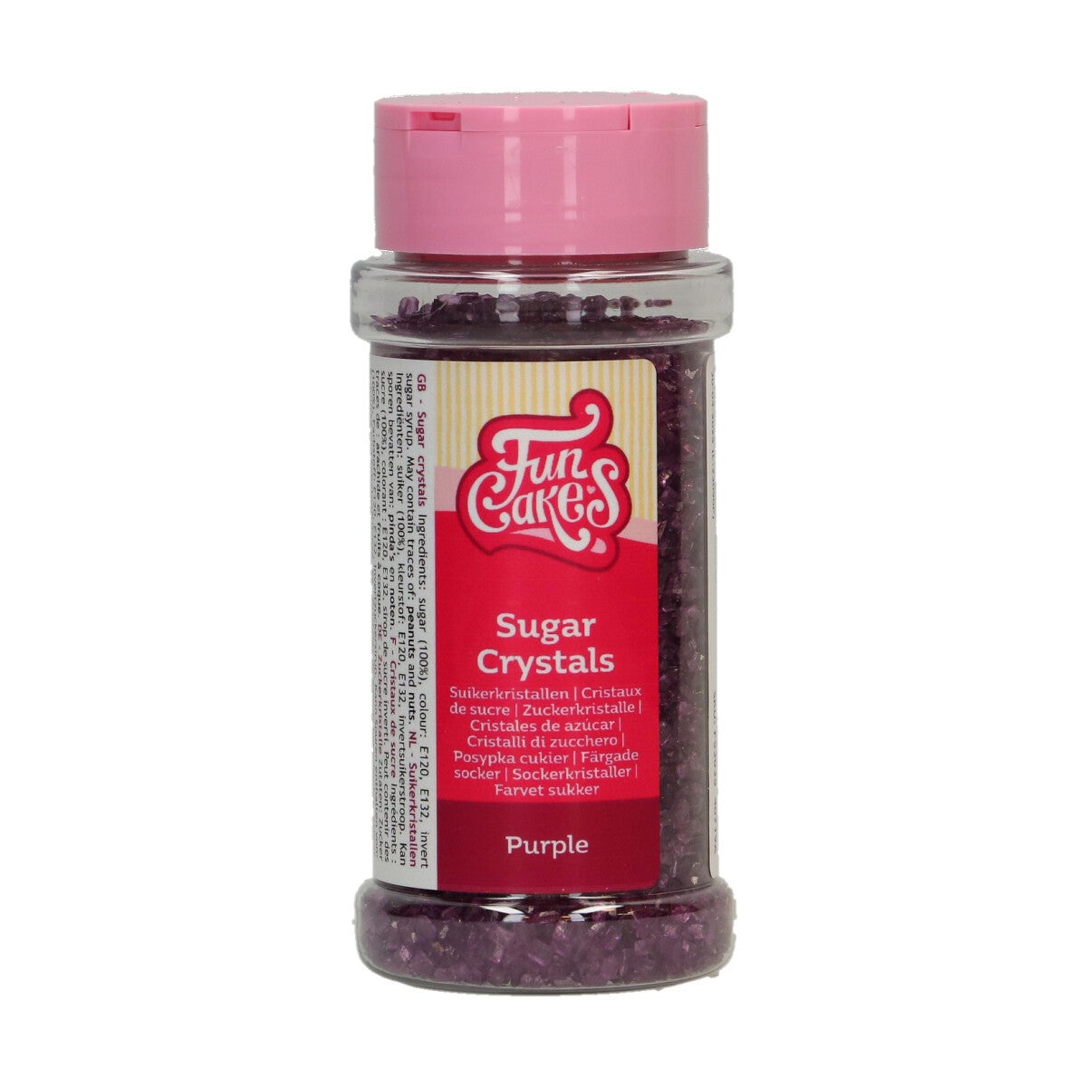 FunCakes Sugar Crystals Paars 80g