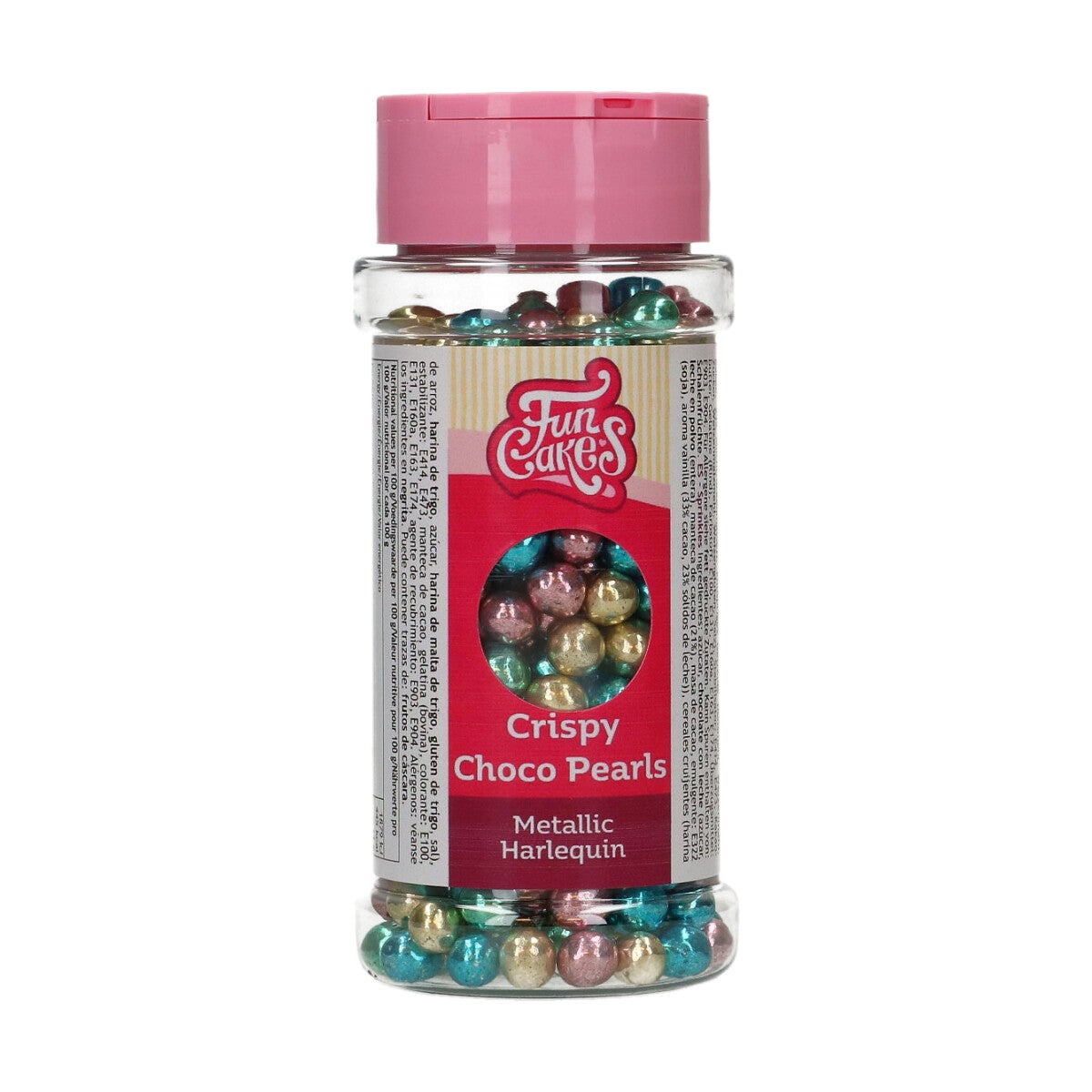 FunCakes Crispy Choco Pearls - Metallic Harlequin 60g