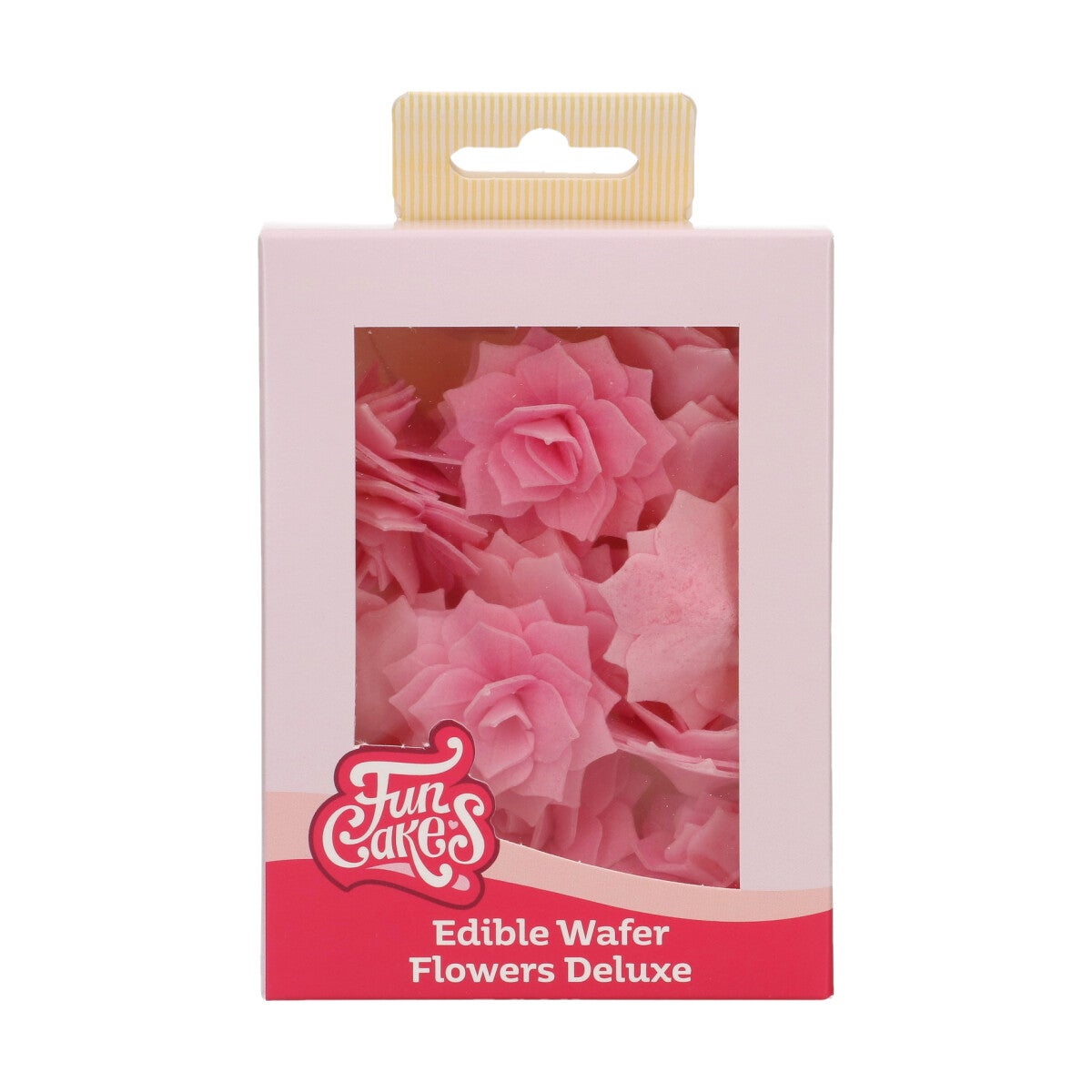 FunCakes Eetbare Papieren Bloemen Deluxe Roos Rosalia Roze Medium pk/15