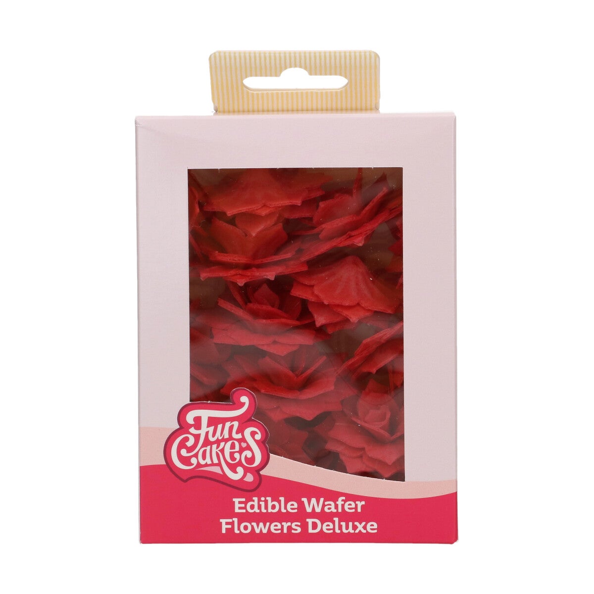 FunCakes Eetbare Papieren Bloemen Deluxe Roos Rosalia Rood Medium pk/15