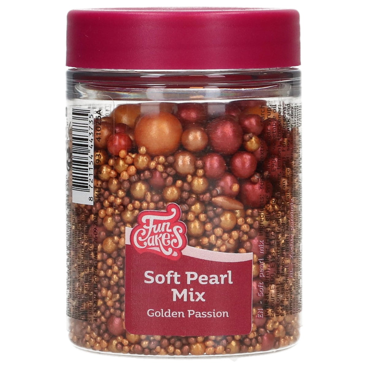FunCakes Soft Pearls Mix Golden Passion 80 g
