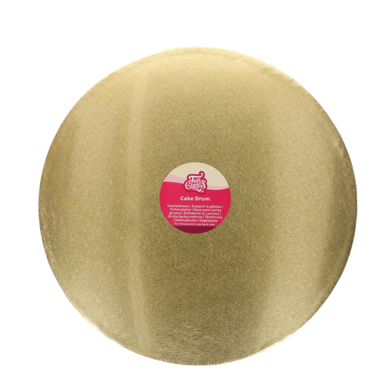 FunCakes Cake Drum Rond Goud Ø45cm