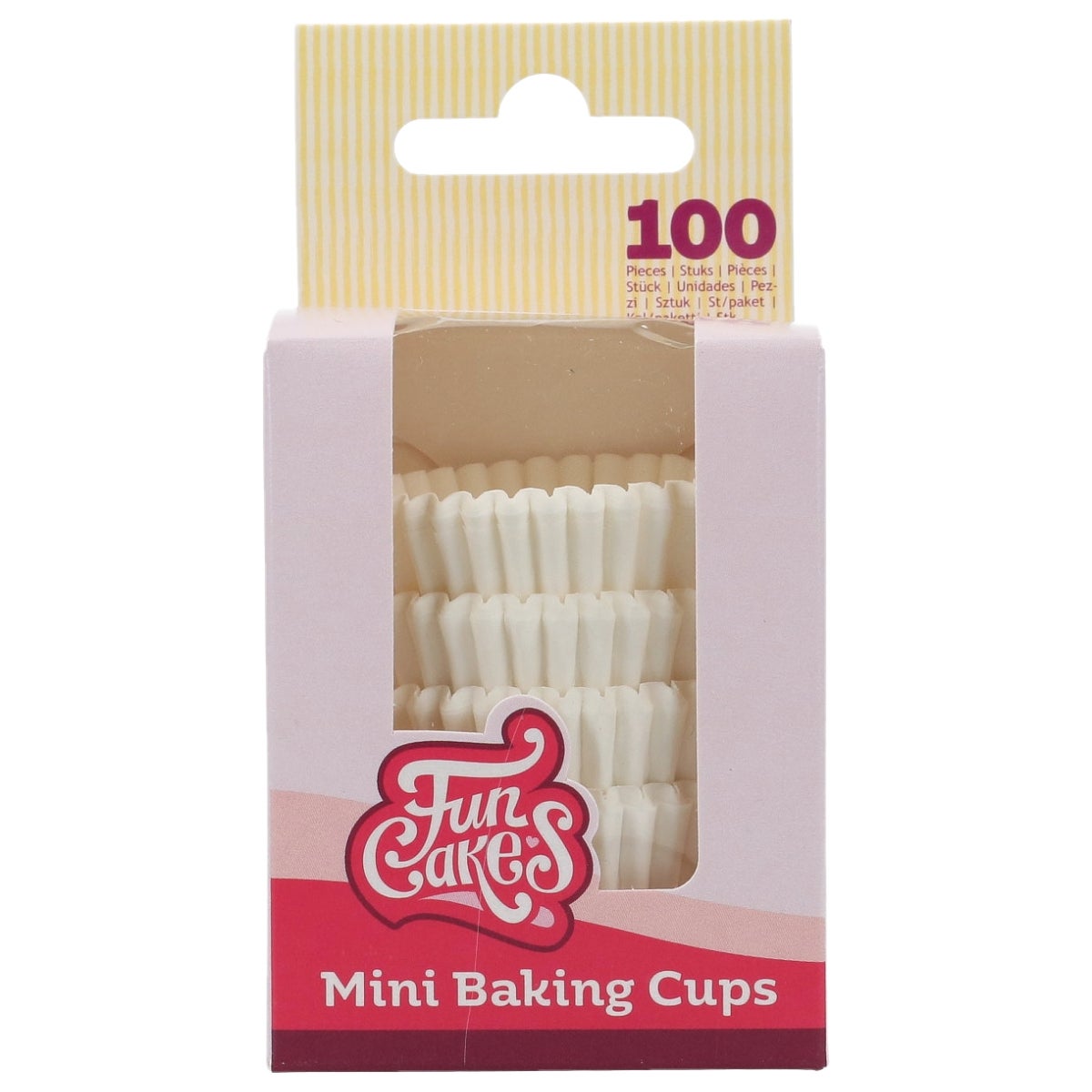 FunCakes Mini Baking Cups Wit pk/100