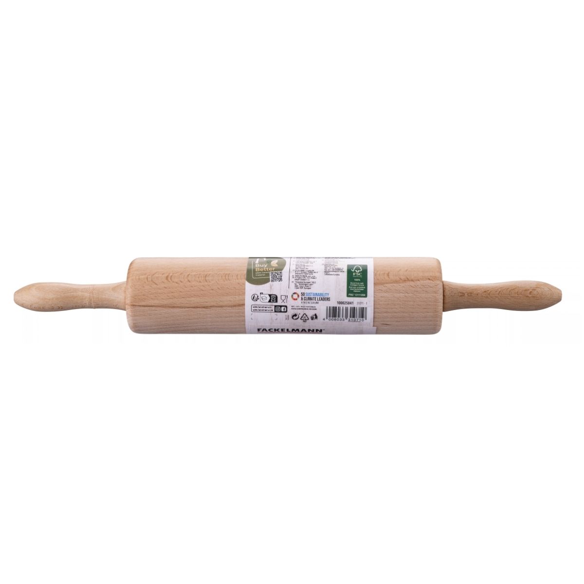 Fackelmann Houten Deegroller 25cm
