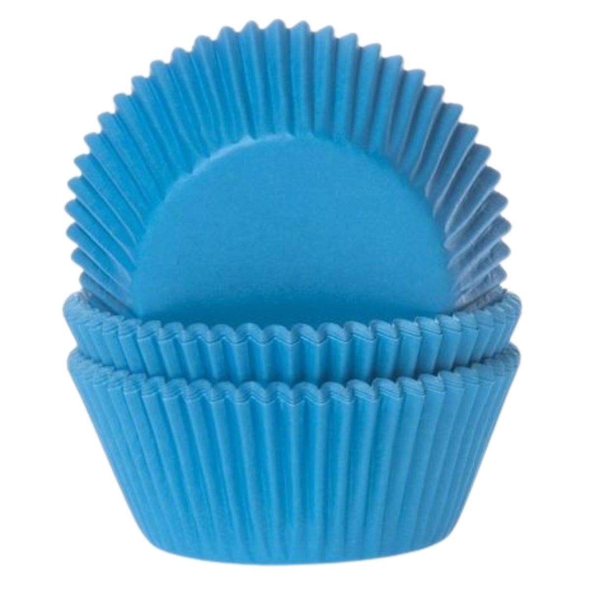 House of Marie Baking Cups Cyaan Blauw pk/48