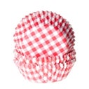 House of Marie Baking Cups Gingham Rood pk/48