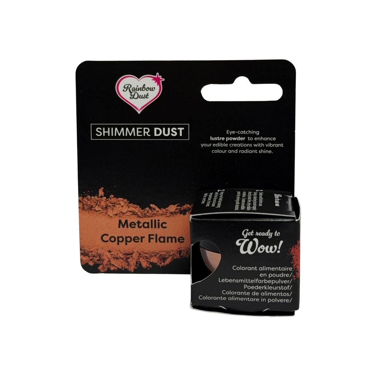 Rainbow Dust Edible Shimmer Copper Flame