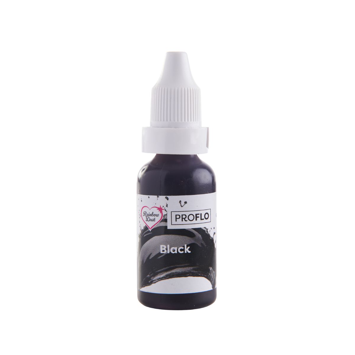 Rainbow Dust Pro-Flo Liquid Colour Zwart 16ml