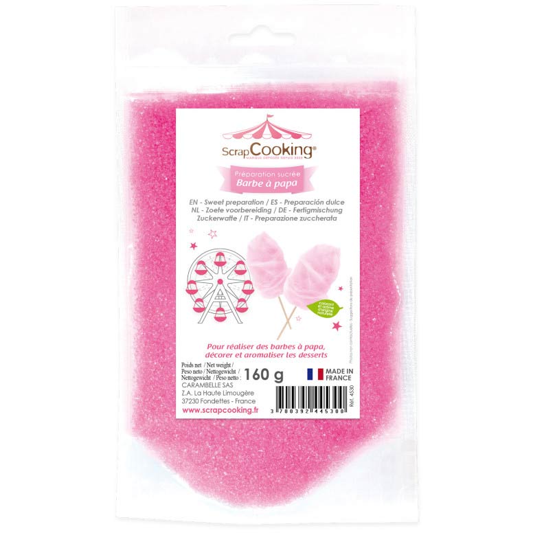 Scrapcooking Suikerspin Mix Roze - Suikerspin Smaak 160g