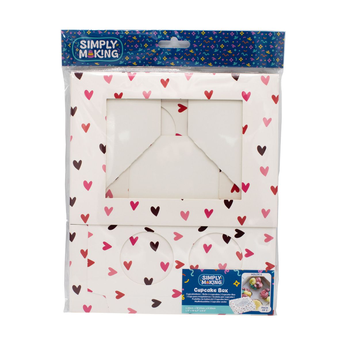 Simply Making Cupcake Doos Lovestruck Hearts 6 pk/2