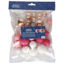 Simply Making Decoratieve Ballenset Hot Pink Ombre & Goud pk/32
