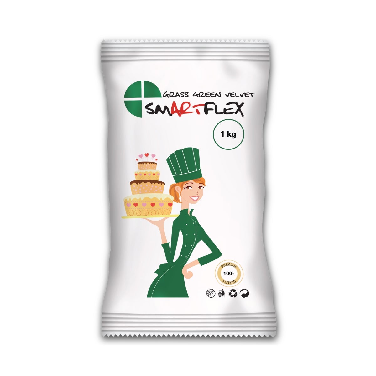 Smartflex Fondant Gras Groen Velvet 1kg