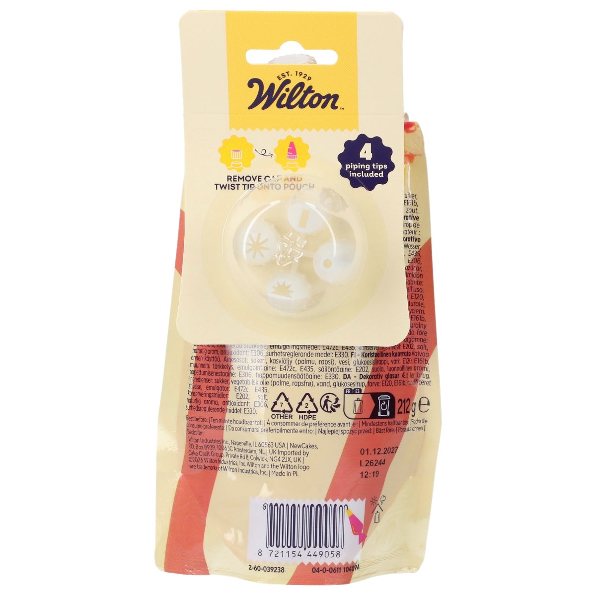 Wilton Decorator Icing Rood 212g
