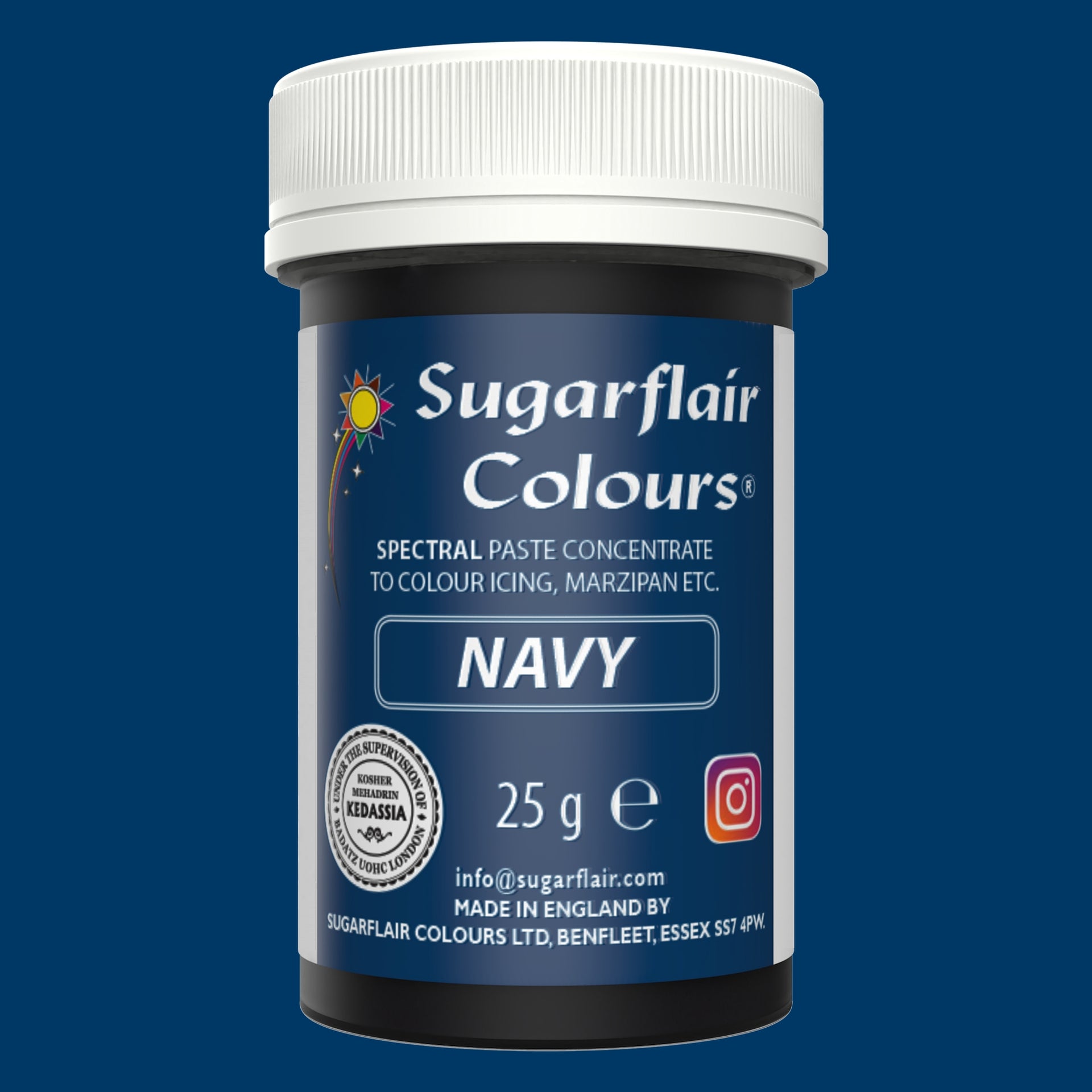 Sugarflair Paste Colour Navy 25g