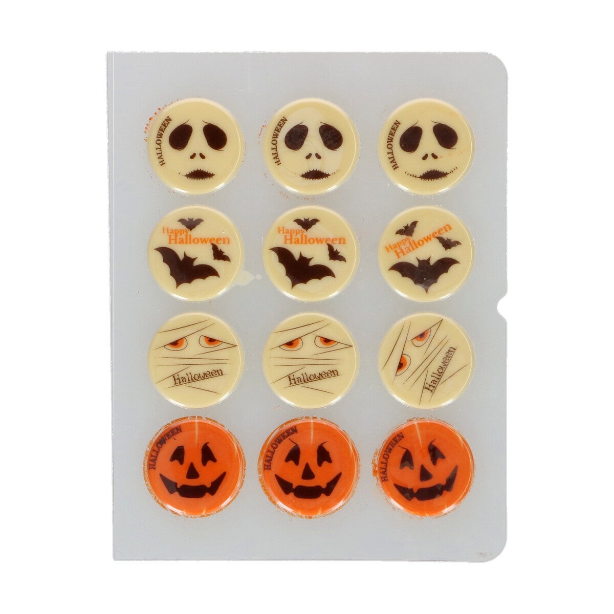 FunCakes Chocolade Decoratie Halloween Ø3,8cm set/12