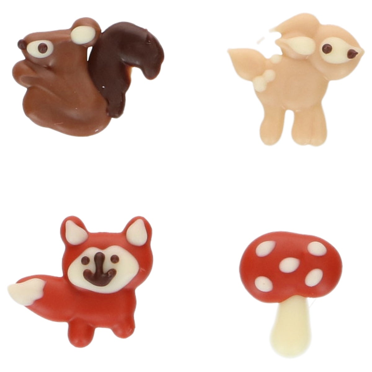 FunCakes Chocolade Decoraties Herfstdieren set/8
