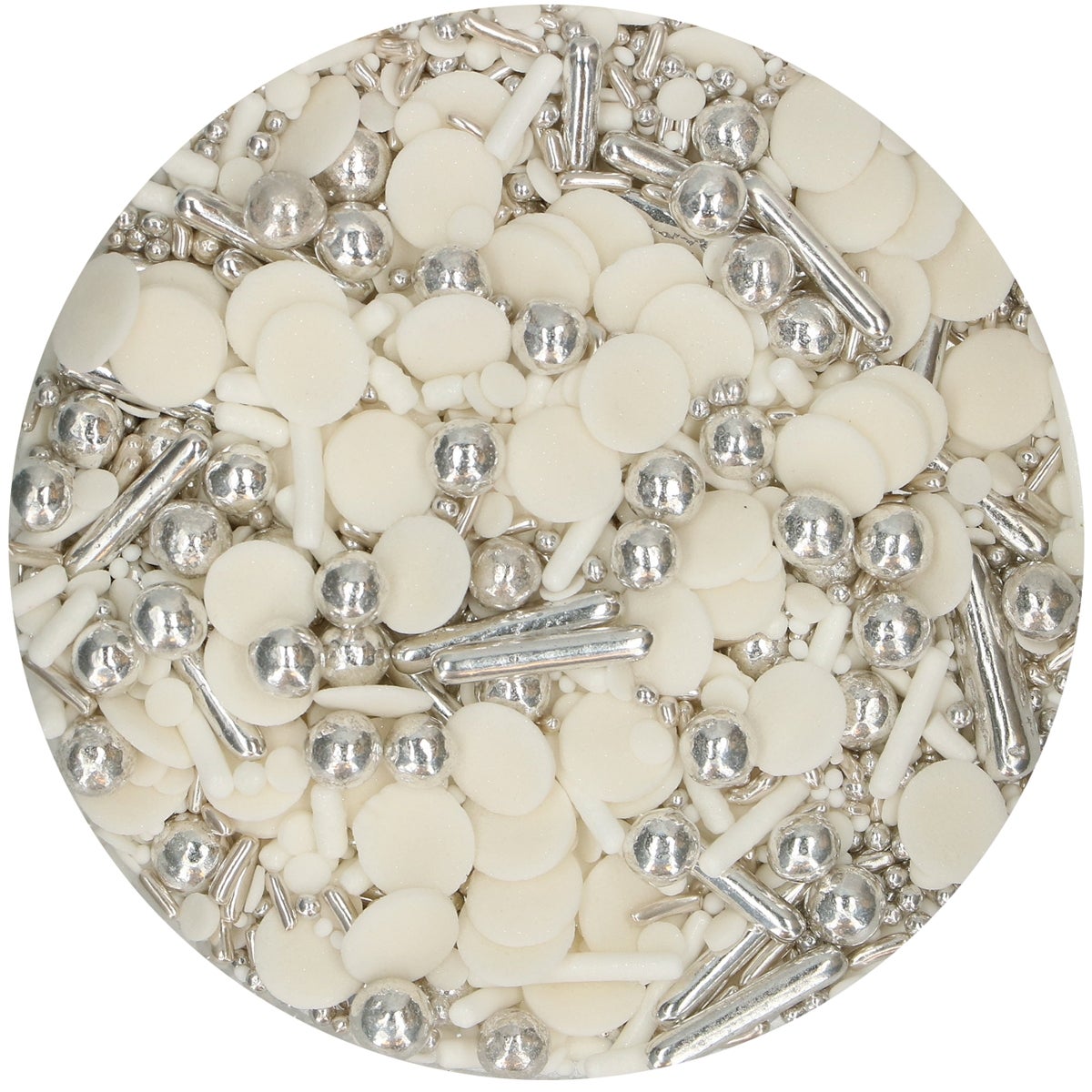 FunCakes Sprinkle Medley Silver Chic 65g
