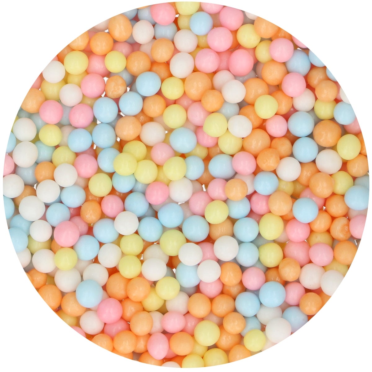 FunCakes Soft Pearls 5mm Pastel Mix 600 g