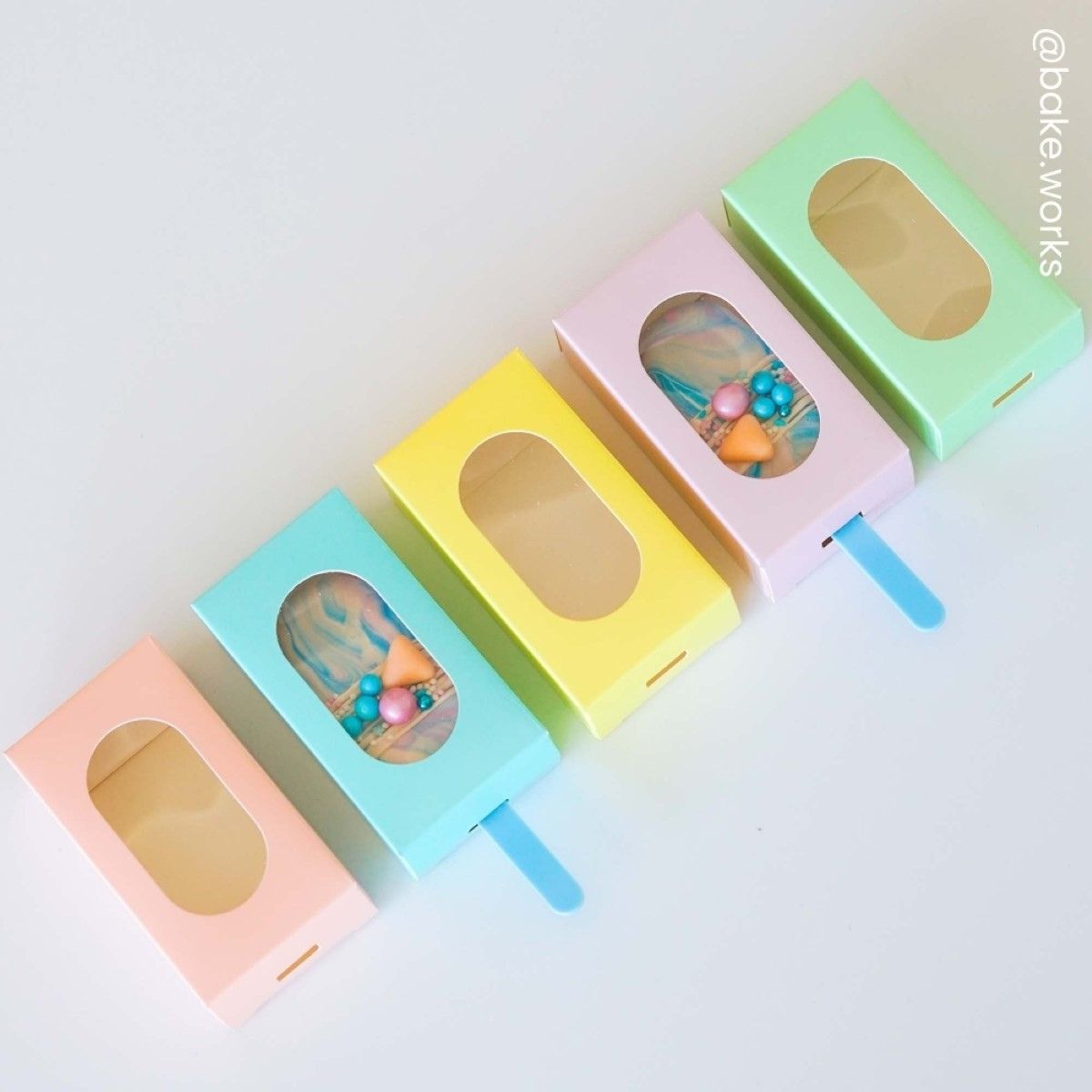 Simply Making Cakesicle Sticks Standard Pastelblauw pk/10