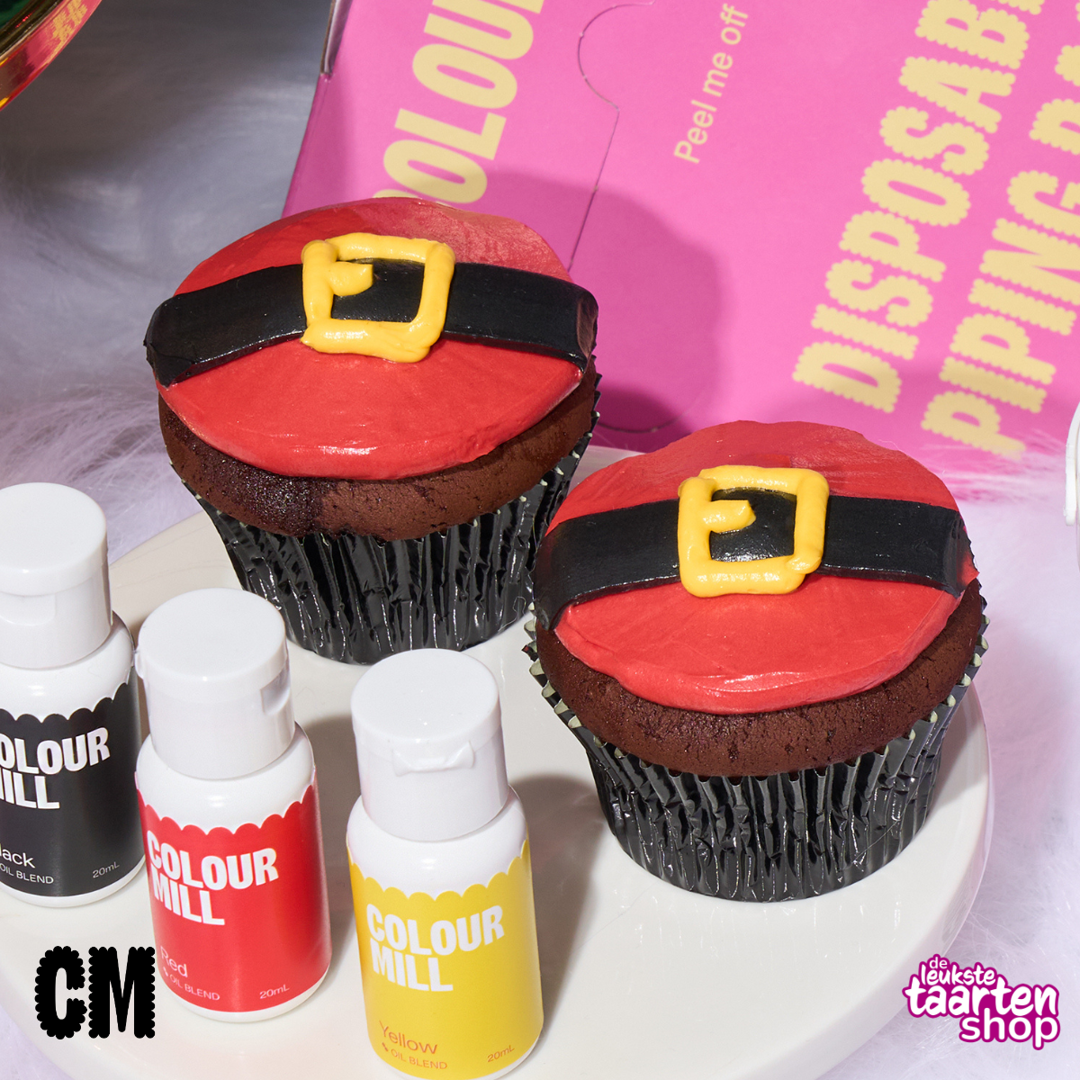 Kerstman Cupcakes