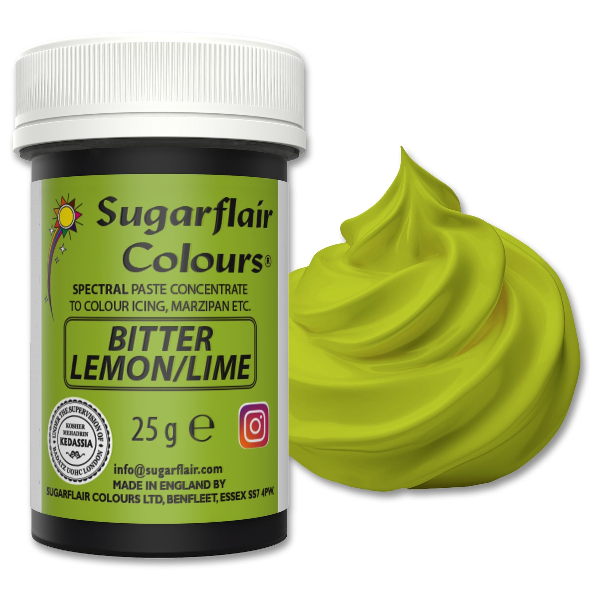 Sugarflair Paste Colour Bitter Citroen/Lime 25g