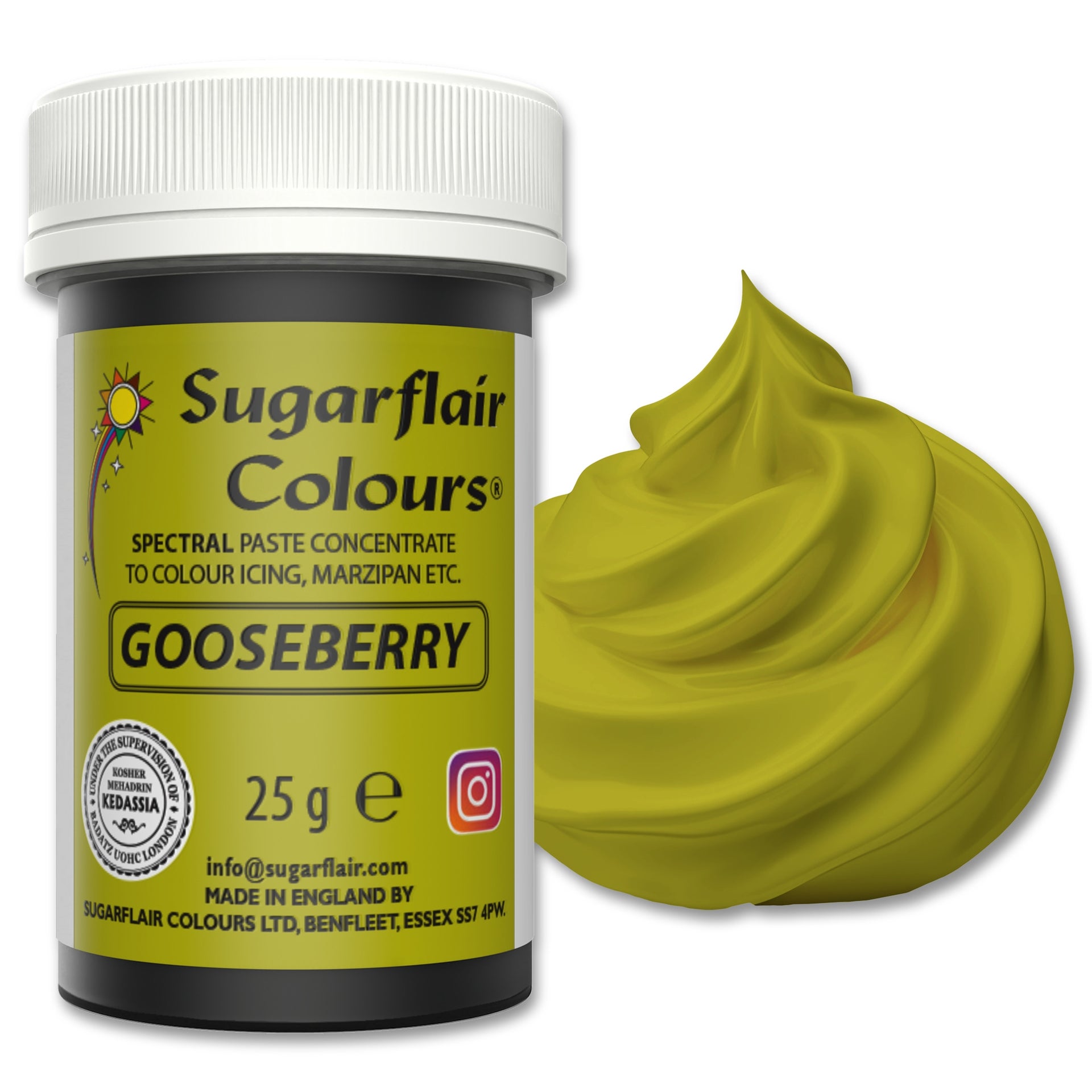 Sugarflair Paste Colour Egg Yellow/Cream 25g