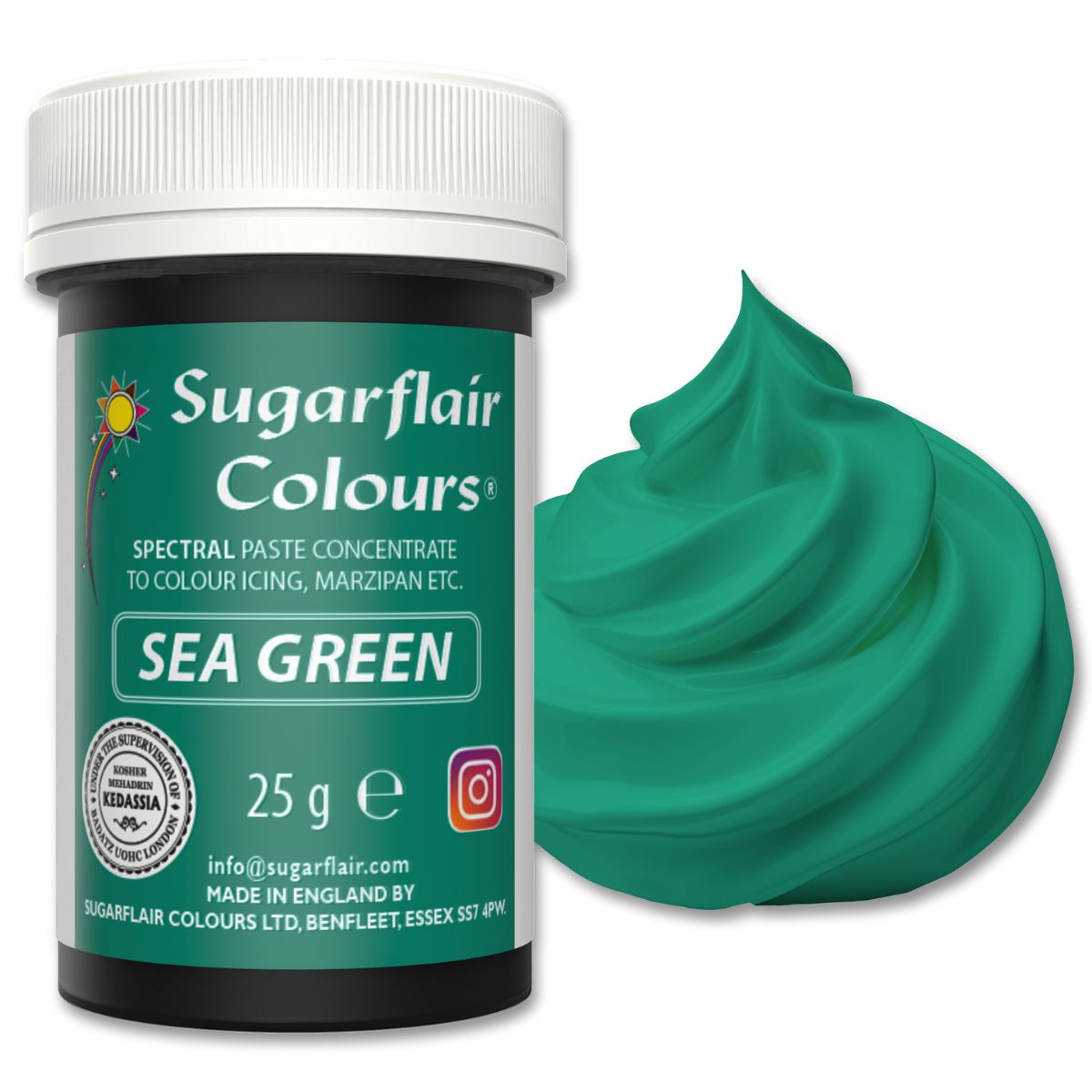 Sugarflair Paste Colour Sea Green 25g