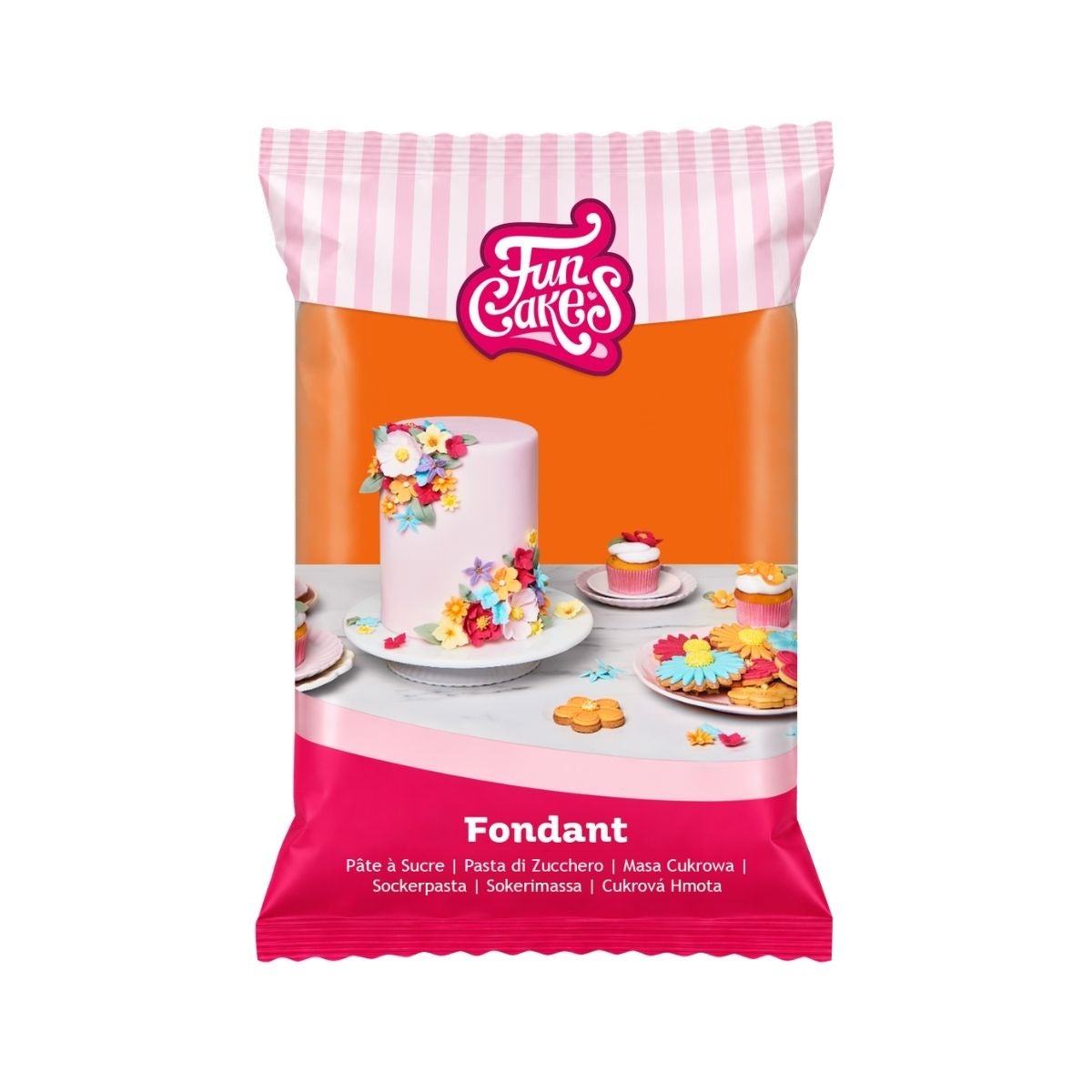 FunCakes Fondant Tiger Orange 250g