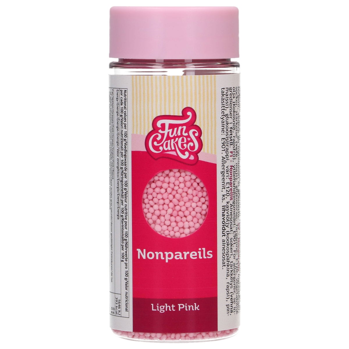 FunCakes Nonpareils Lichtroze 80g