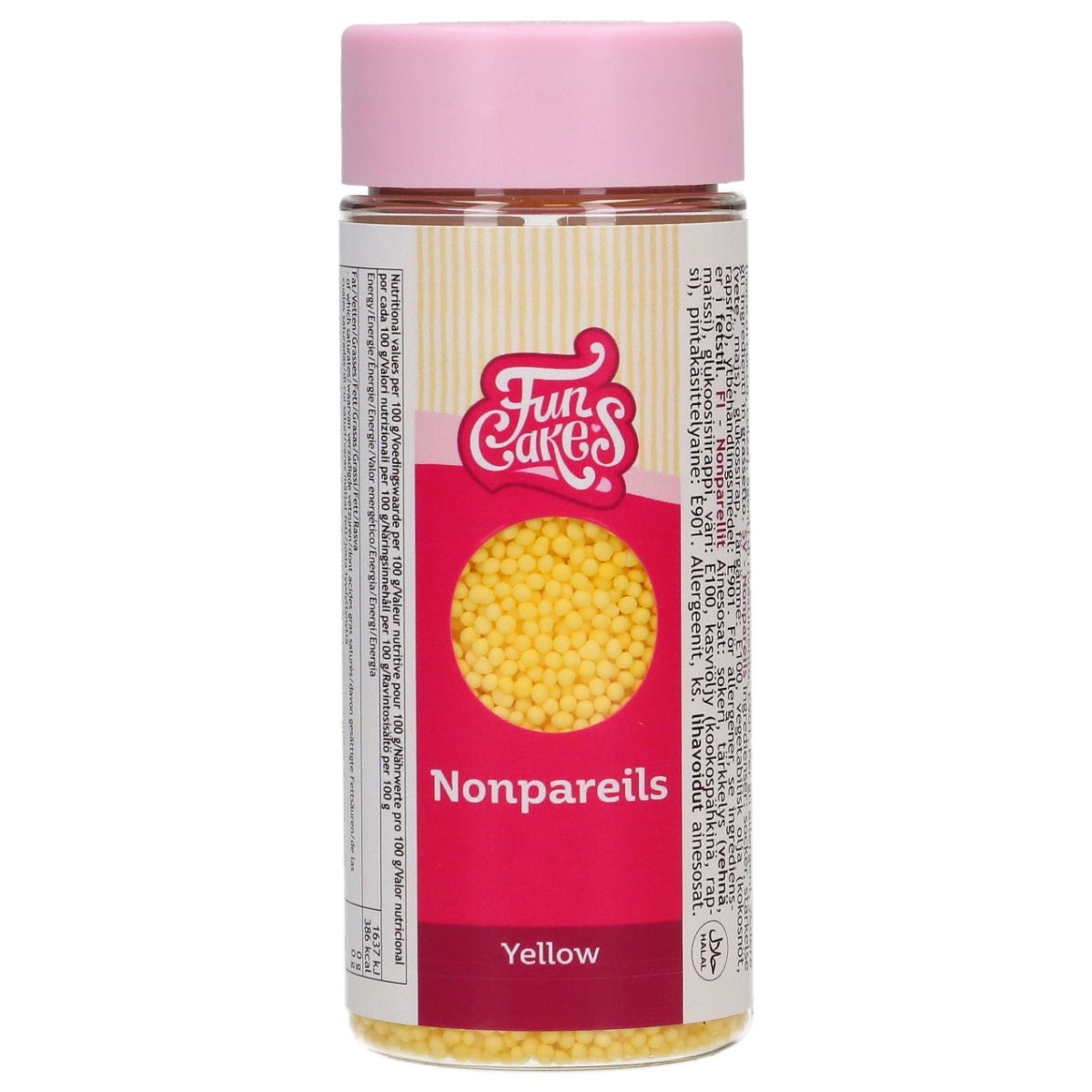 FunCakes Nonpareils Geel 80g