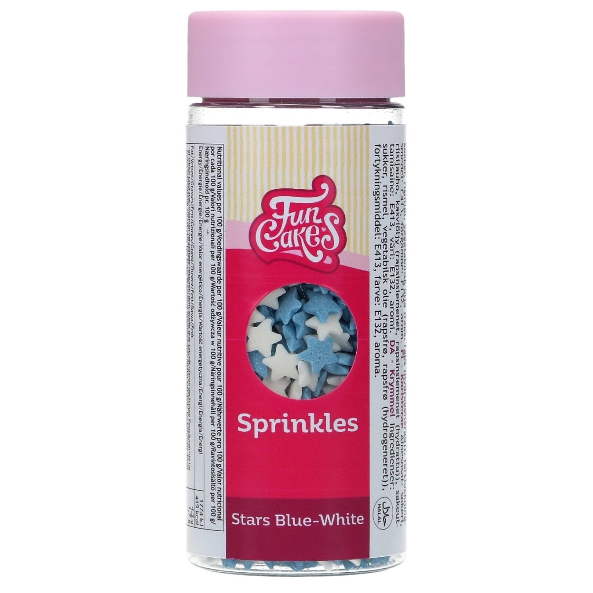 FunCakes Sterren Blauw/Wit 55g