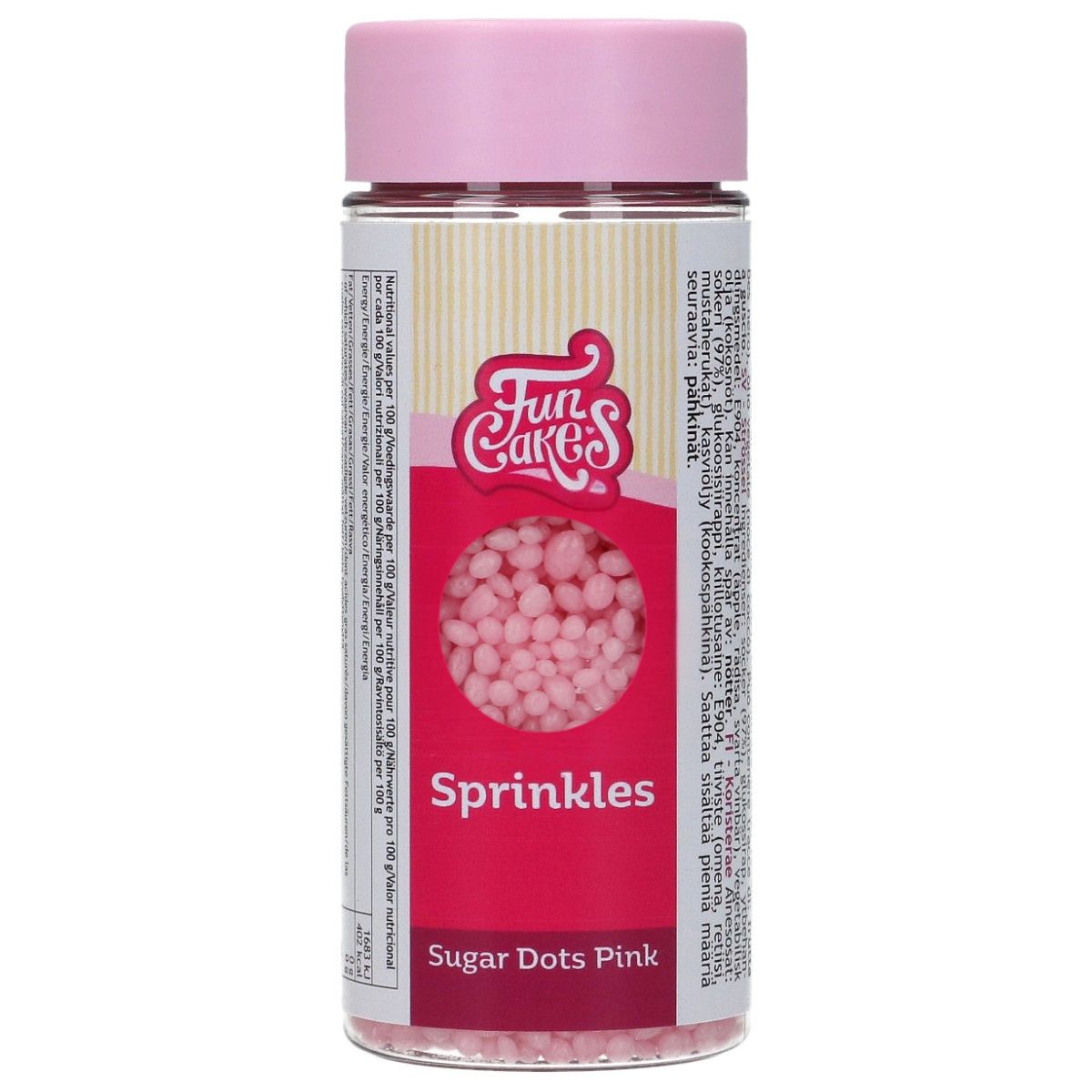 FunCakes Sugar Dots Roze 80g